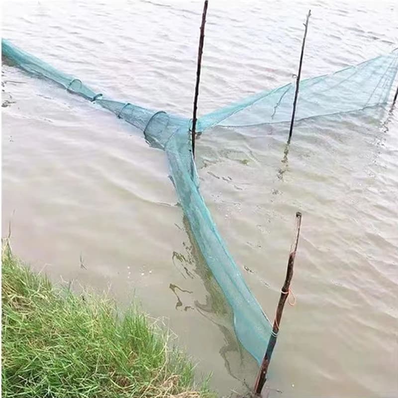 Finefish Rete da pesca automatica Trappola pieghevole in nylon Richiamo Granchio Pesce Aragosta Gamberetti Minnow Esca Cattura Strumento di rete di pesca