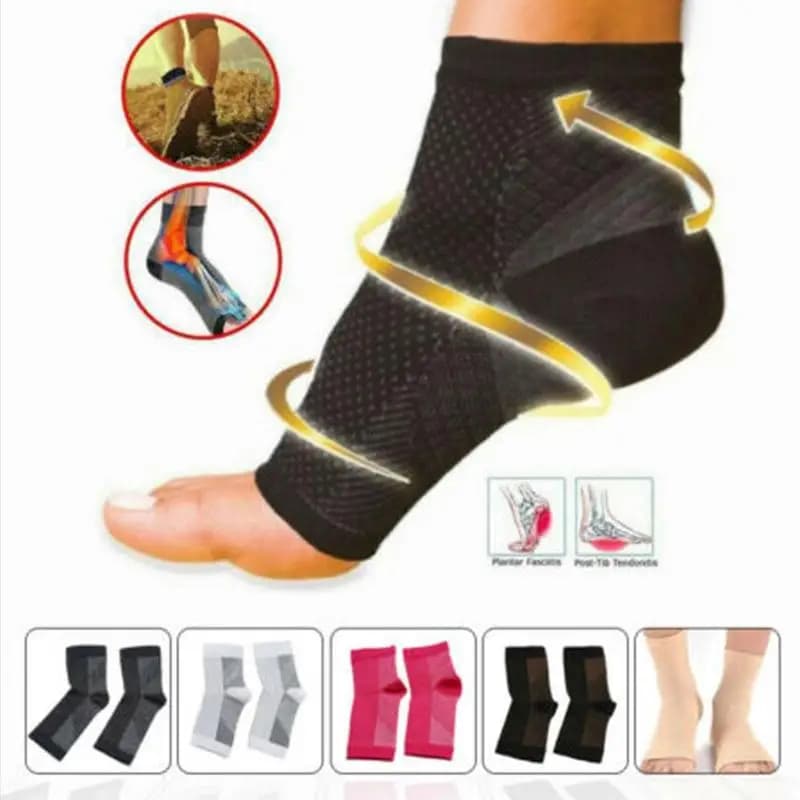 Foot Angel Anti fatica compressione manica per piede supporto per caviglia ciclo da corsa pallacanestro calzini sportivi calzino per caviglia da esterno