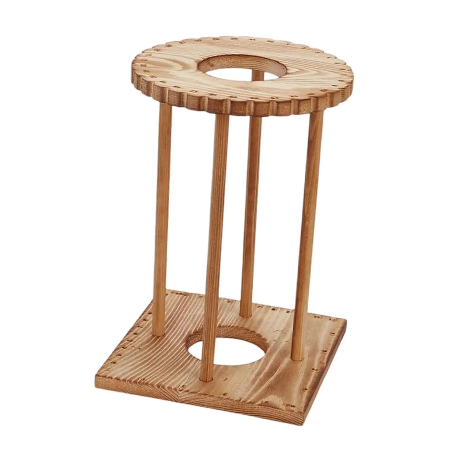 Kumihimo Disk Rack Wood Bracelet Weaving Tool DIY Loom Board Kit for Handmade Beaded Jewelry and Anklets Making