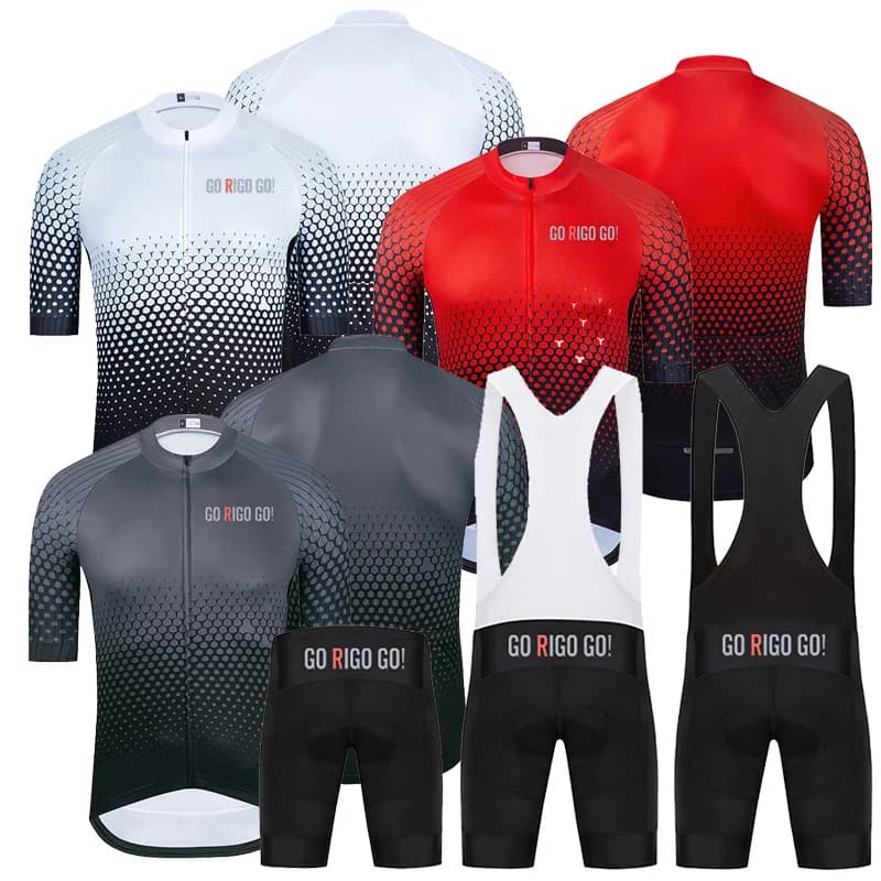 2024 New Go Rigo Go Summer Short Sleeved Cycling Shorts Set New Arrival Cycling Shirt Outdoor Cycling Clothing