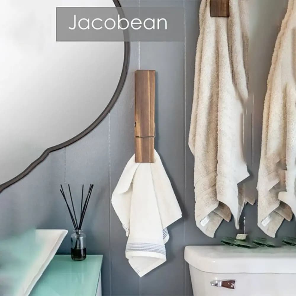 Funy Porta asciugamani gigante in legno Accessori da bagno Grande molletta Porta asciugamani da bagno Gancio da bagno Molletta gigante