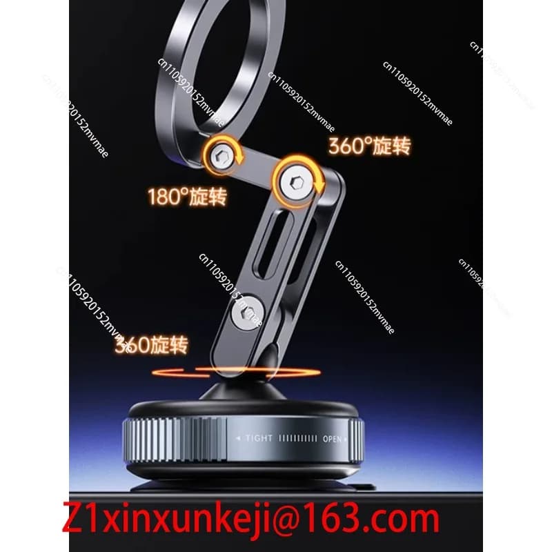 New Car Magnetic Mobile Phone Holder 360 Degree Rotation, Vacuum Adsorption, No Need To Charge, Suitable for Car Navigation