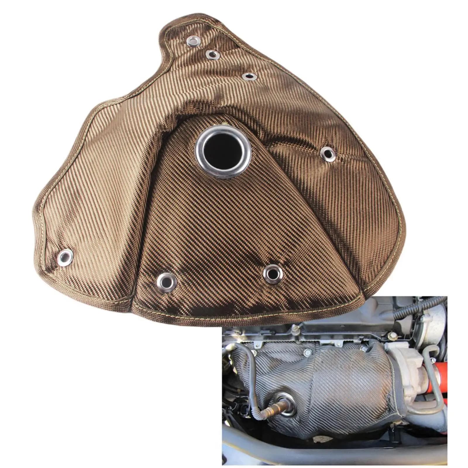 Turbo Coperta Automobile Scudo Termico Beanie Turbocompressore Copertura Coperta Auto Turbo Scudo Termico Wrap per Cooper S R55 R56 1.6T