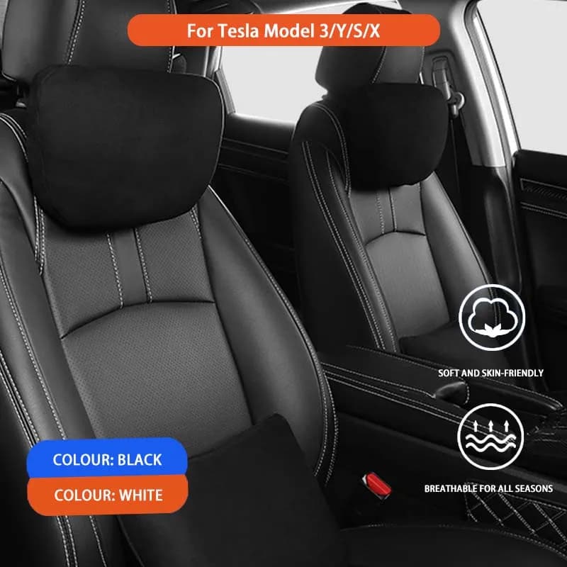 Cuscino per Poggiatesta Auto e Supporto Lombare Universale per Quattro Stagioni, Assorbente, Personalizzabile con Logo DIY