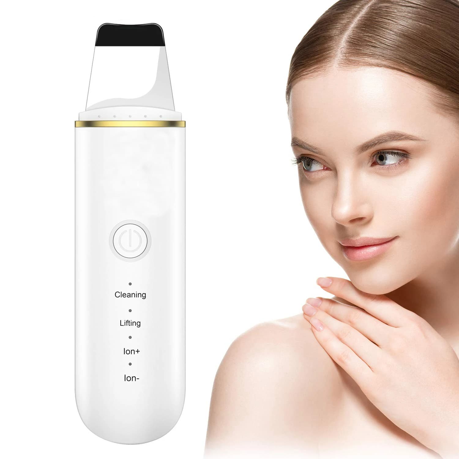 Ion technology USB deep cleaning beauty device, 4 cleaning modes, removes blackheads and whiteheads
