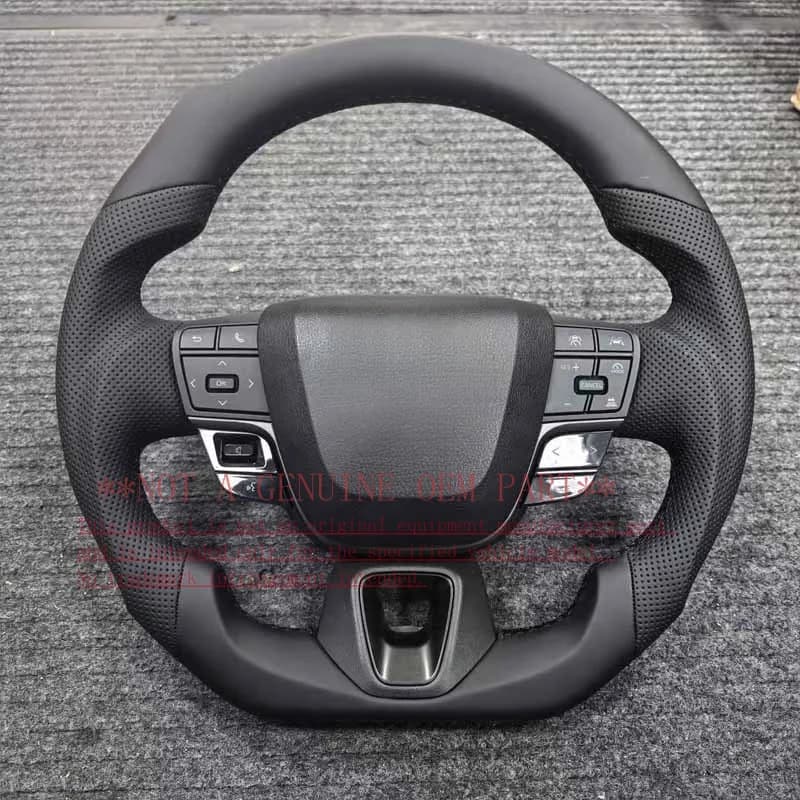 For Toyota LC Hilux 80 Series Land Cruiser Crown Steering Wheel Horn Cover Leather Upgrade Assembly Horn Shell