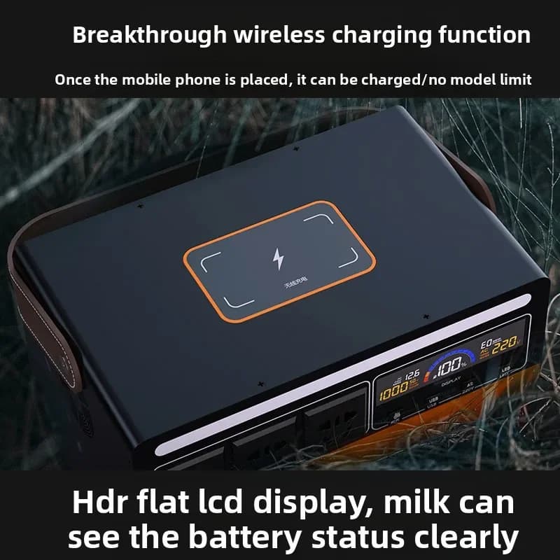 NEW portable outdoor camping power plant from 211200 mAh lithium ion battery from 1000 W 18650 220 V AC Power Bank output backup power supply