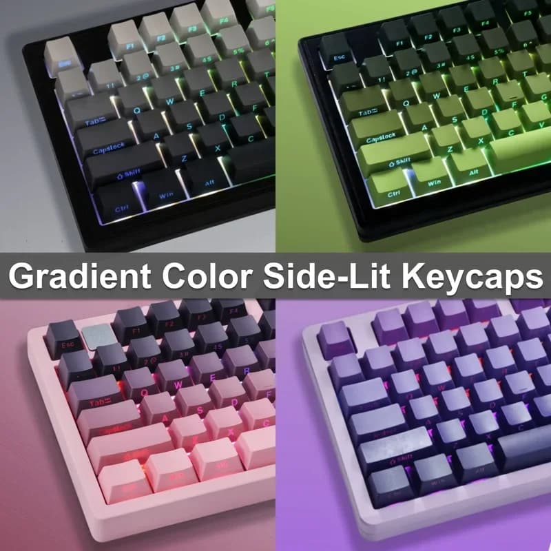New 10 Color PBT Foam Covers 134 Keys OEM Profile Set Double Snap Covers for Mx Cherry Switch Mechanical Keyboard DIY Kit