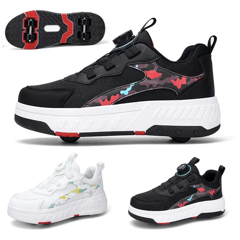 Pattini a rotelle premium moda taglia 28-42 pattini a rotelle per bambini scarpe con ruote rimovibili