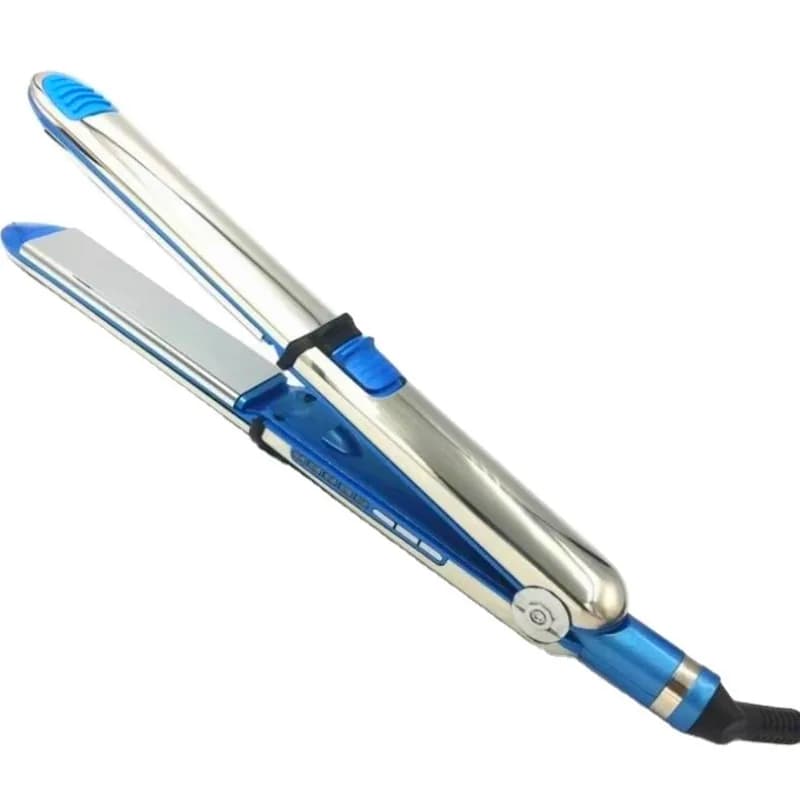 Stainless steel splint multi-functional household hair straightener plate with its own lock can be rolled straight dual-purpose