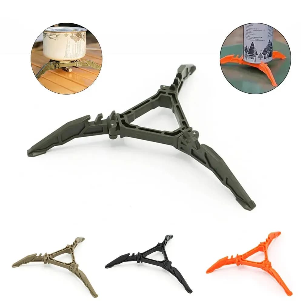Gas Tank Bracket Foldable Stabilizer for Fuel Cans Anti-dumping Tripod for Outdoor Camping Hiking Kitchen Pot Accessories