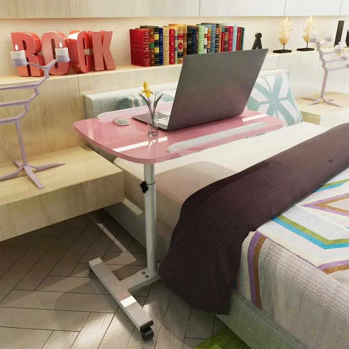 Tavolo per laptop regolabile rimovibile Scrivanie per computer pieghevoli Ruota scrivania per laptop Comodino pigro Divano letto Tavolo Supporto per notebook