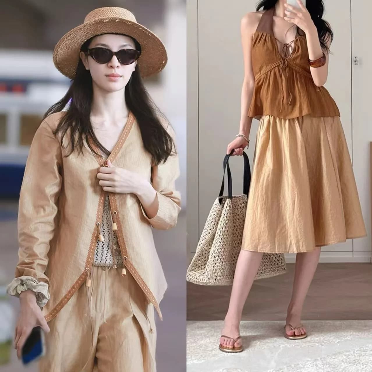 New Elegant Autumn Set with Line A and Belt, Versatile French Style