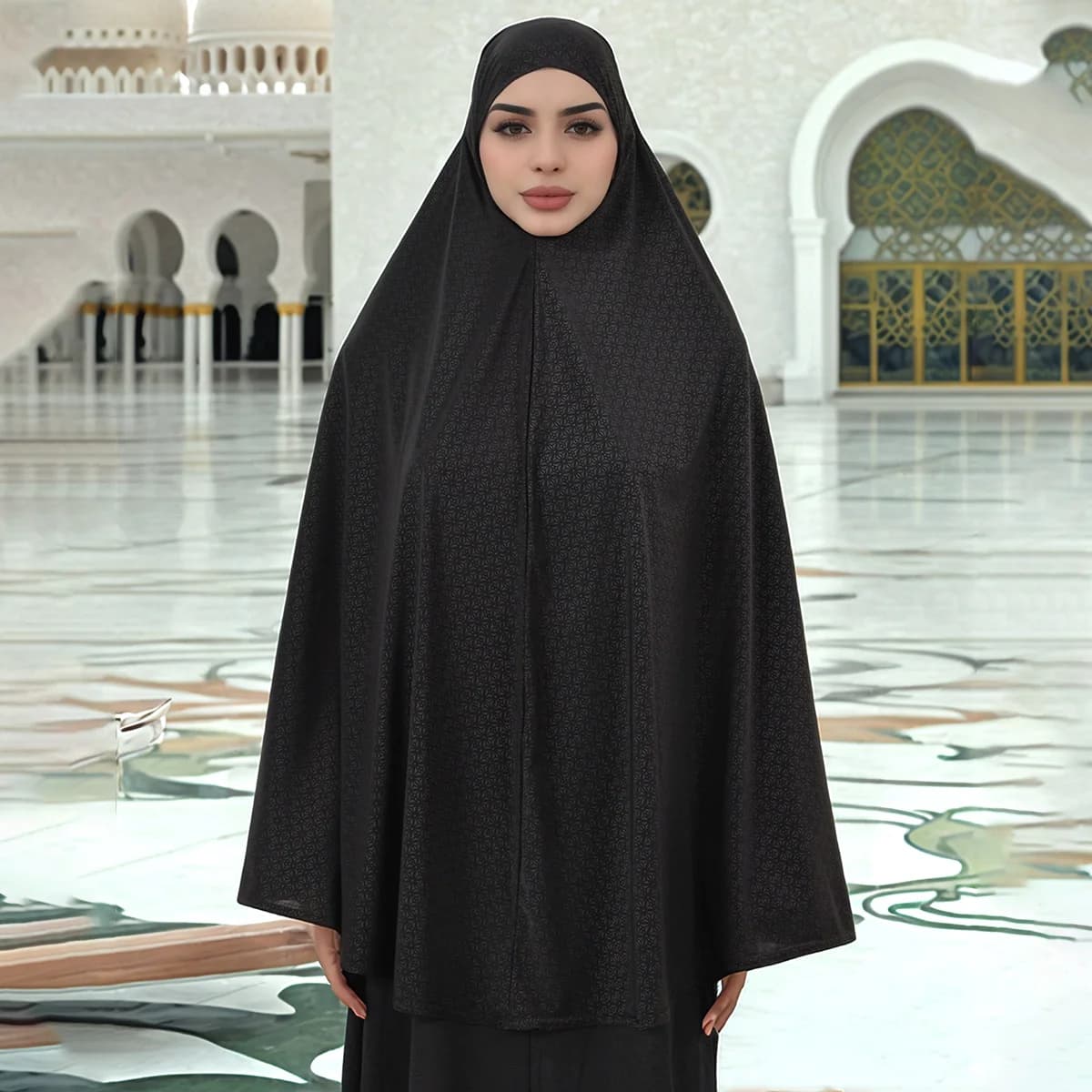Ramadan Paisley Printed Hijabs Muslim Woman Instant Scarf Cap Khimar Islam Jersey Head Scarf Big Size Femme Turban 131*130cm