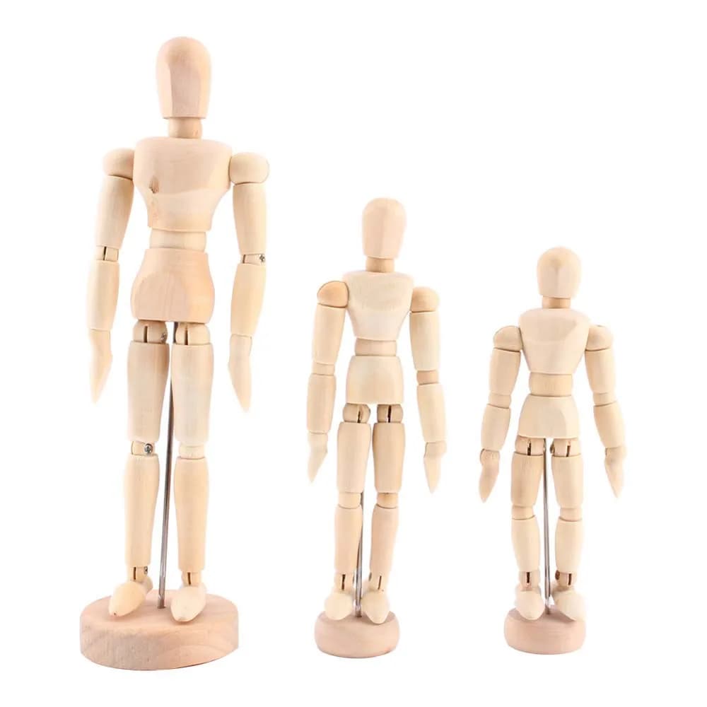 Artigianato Schizzo Forniture Ornamenti Arti mobili Schizzo Disegna Decorazioni per la casa Figura Modello Manichino Action Figures in legno