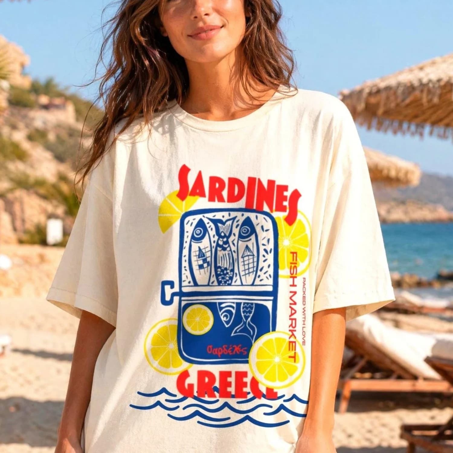 Sardine T-Shirt, Canned Fish Graphic T1Ee, Gift for Anchovy Lovers