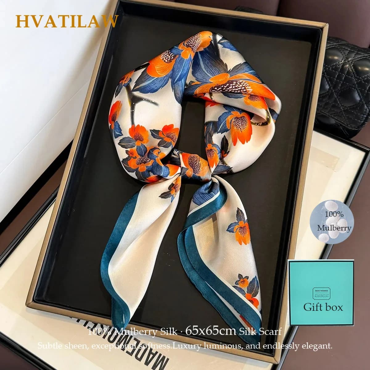 New 100% Mulberry Silk Square Scarf Fashion Women Summer Beach Sun Protection Neck Shawl Foulard Bandana Hijab Pashmina Poncho