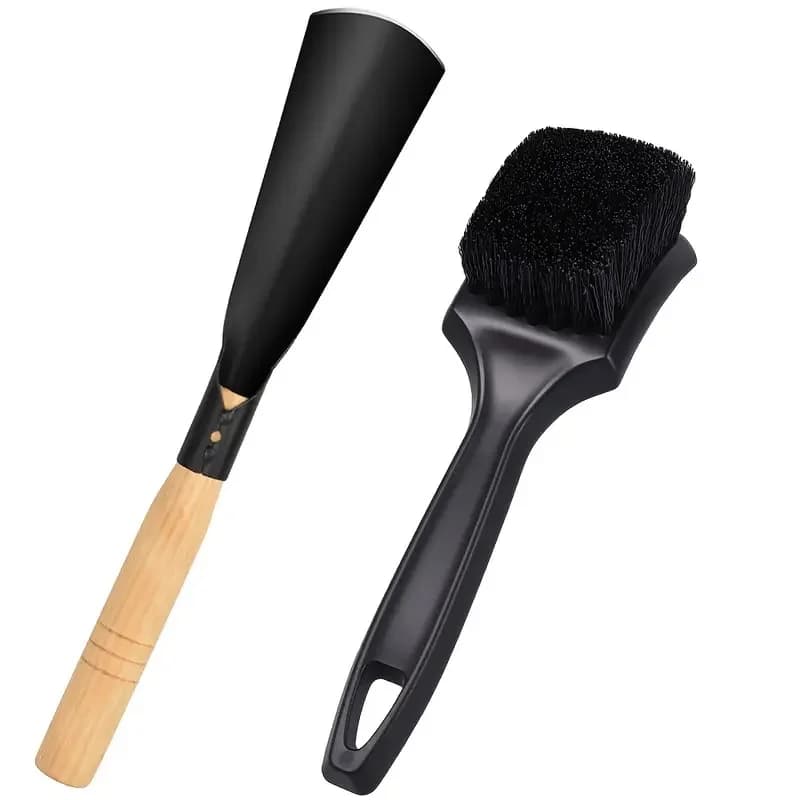 Cleaning kit for lawnmowers in pack of 2 | Efficient scraper and brush Up-to-date metal structure, ergonomic for professional lawn maintenance