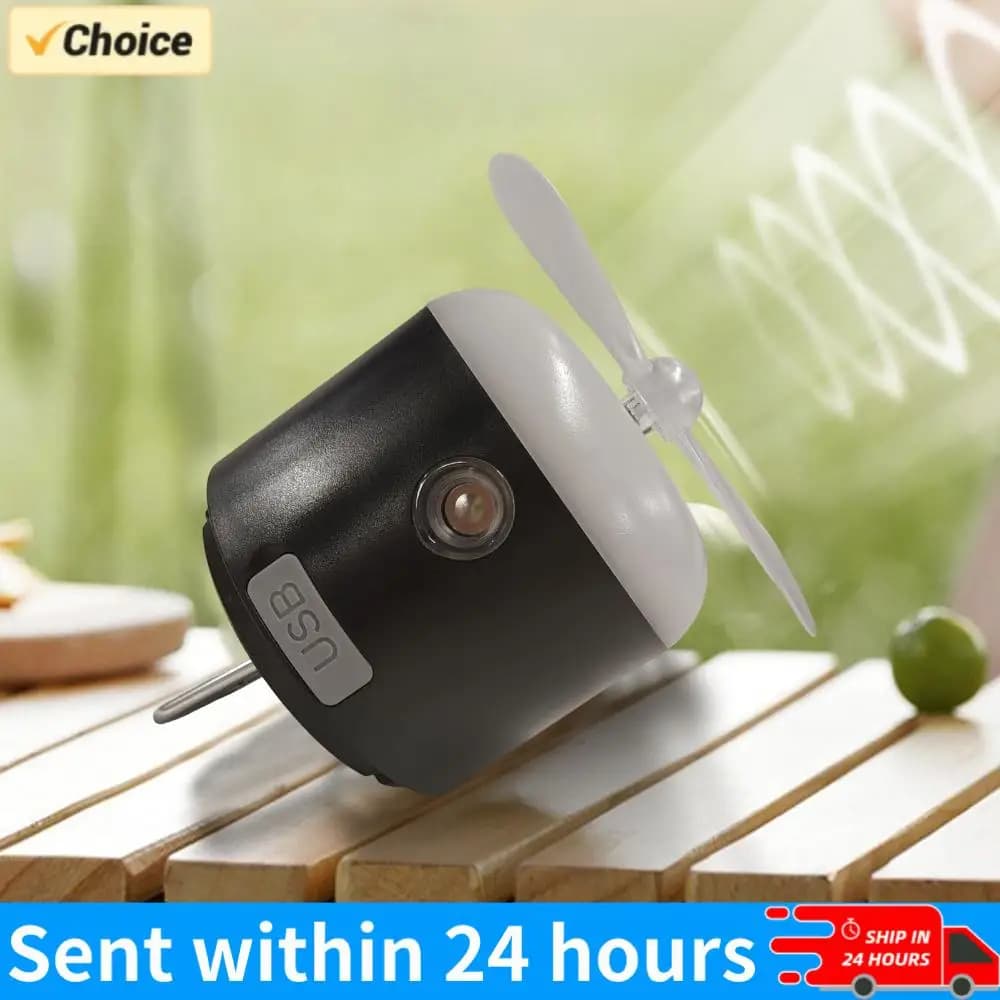 3 In1 USB Rechargeable Camping Fan with LED Lights 1200mAh Battery Waterproof for Tents Canopies Beach RV Car Camper & Outdoors