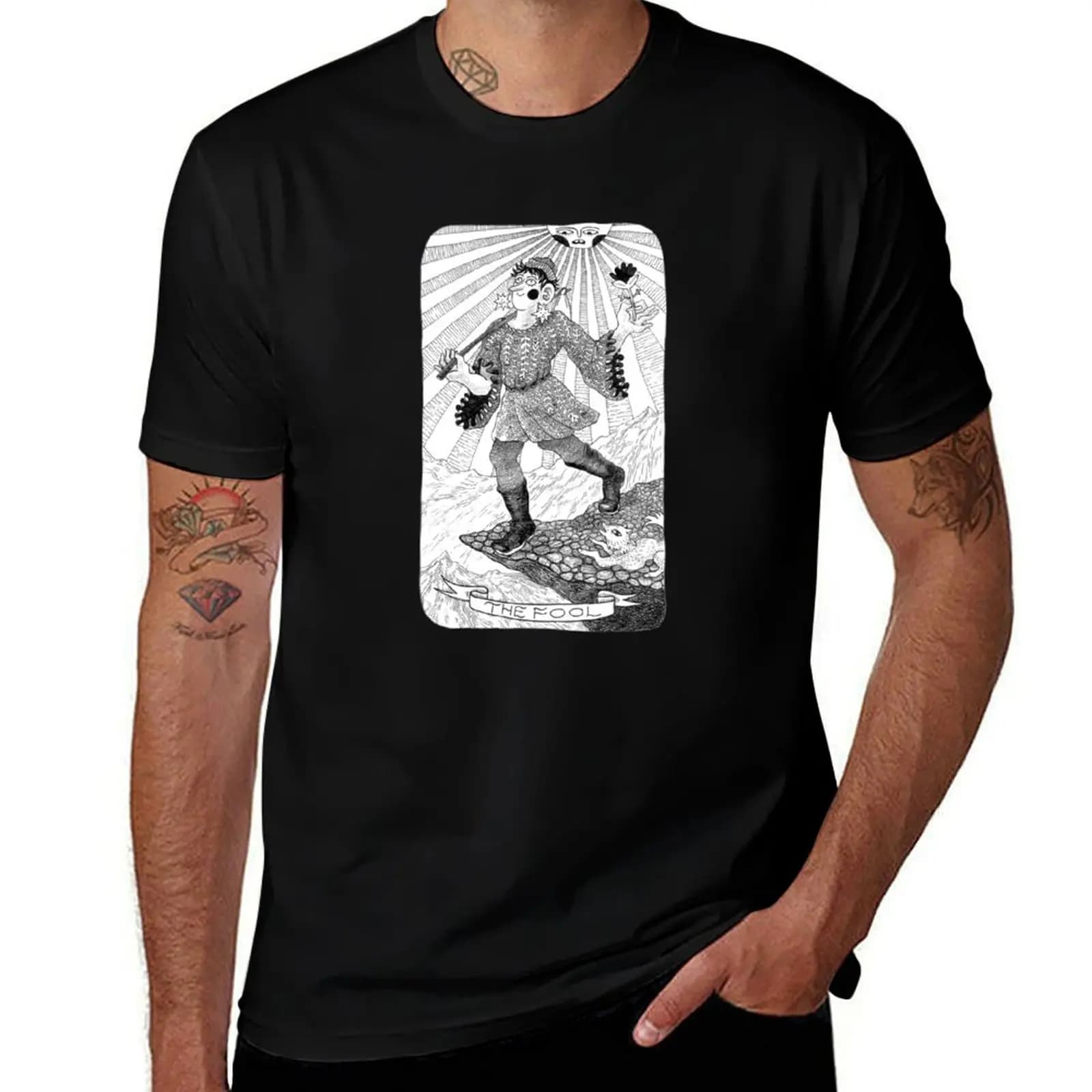 T-shirt The Fool Tarot Card, maglietta da allenamento resistente al sudore