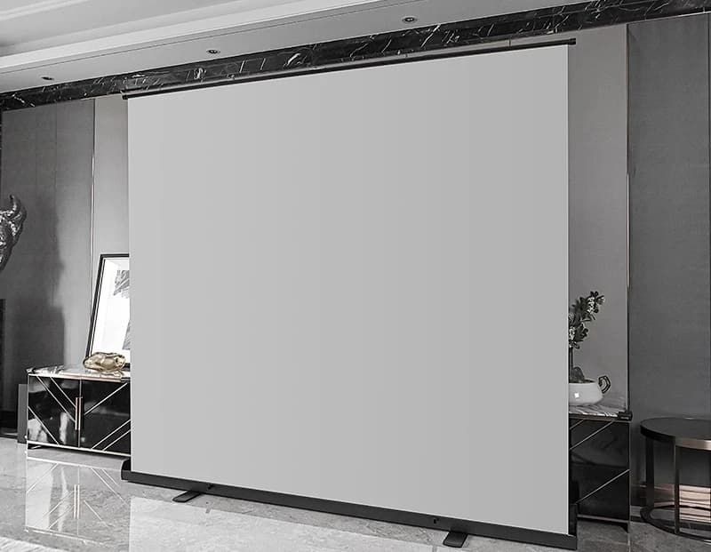 Tirare lo schermo di proiezione Nessuna punzonatura Staffa per proiettore domestico Schermo mobile di proiezione dal pavimento al soffitto