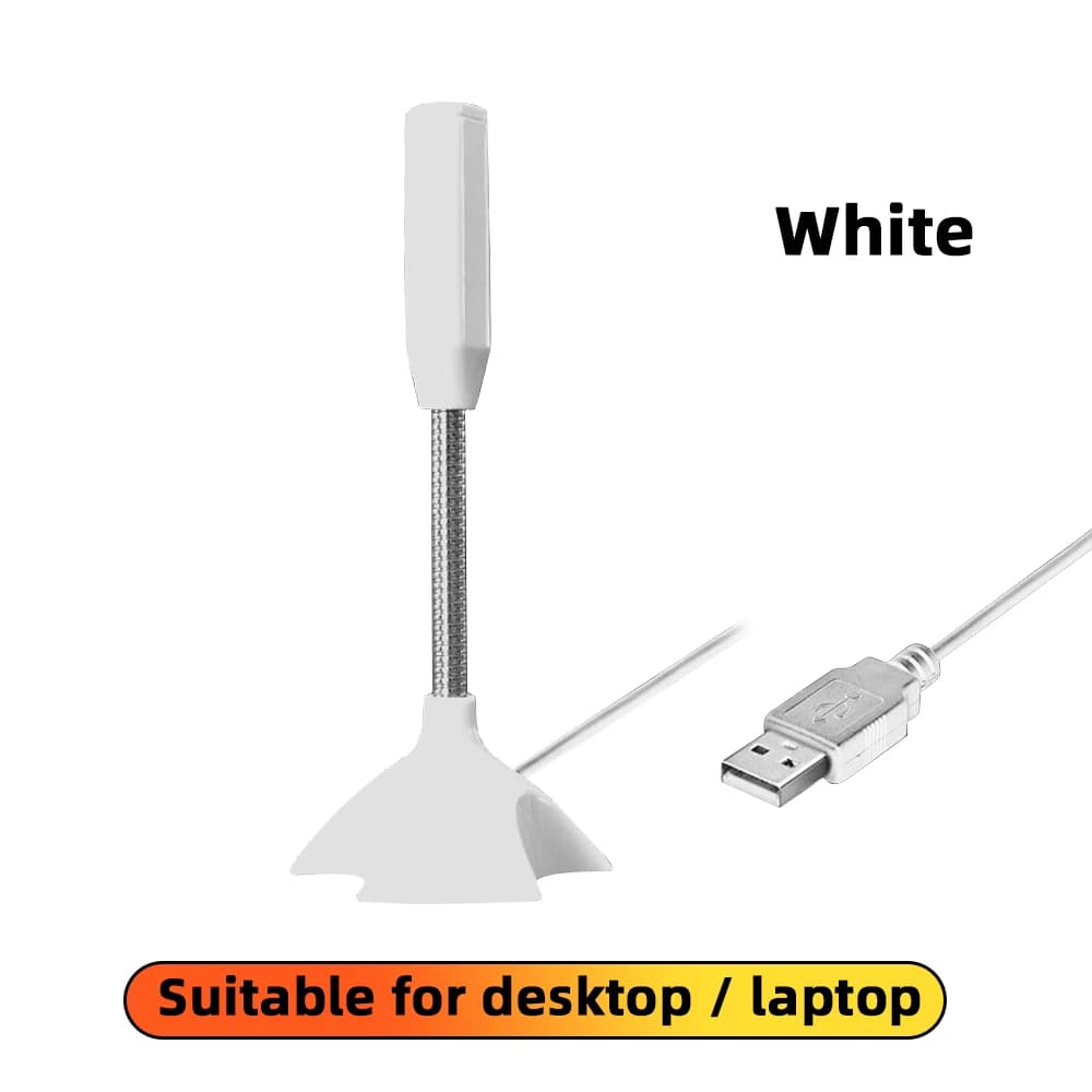 per PC desktop USB microfono portatile microfono vocale mini studio ad alta sensibilità supporto per microfono vocale con supporto per conferenze di gioco