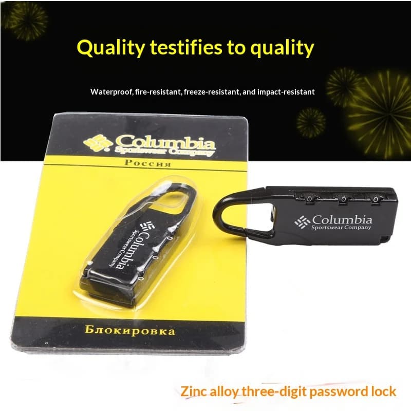 1 pz Lucchetto in lega di zinco con password, mini lucchetto antifurto per bagagli, borse fotografiche, piccolo lucchetto da viaggio dal design raffinato e compatto