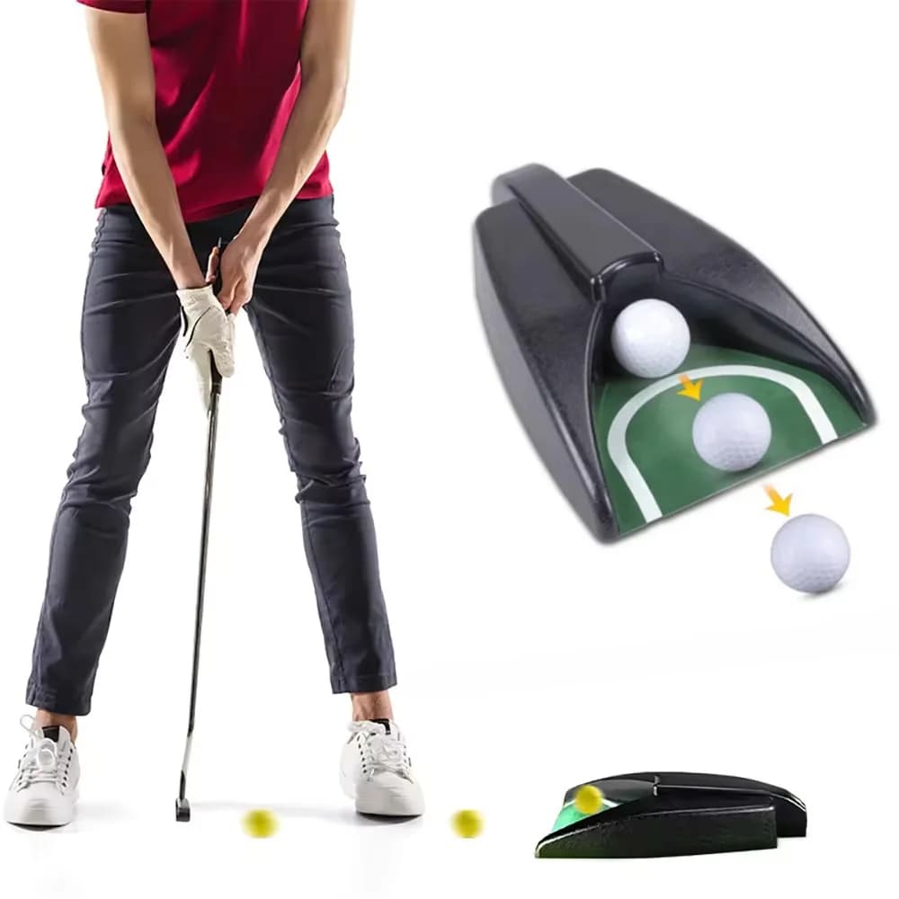 NUOVO Sistema di Ritorno Automatico per Golf 2026 - Dispositivo per Allenamento di Putt con Recupero Automatico della Palla