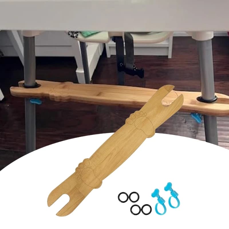 Seggiolone per bambini Poggiapiedi Seggioloni regolabili per bambini Pedale con anelli in gomma Angoli arrotondati Accessorio per seggiolone universale