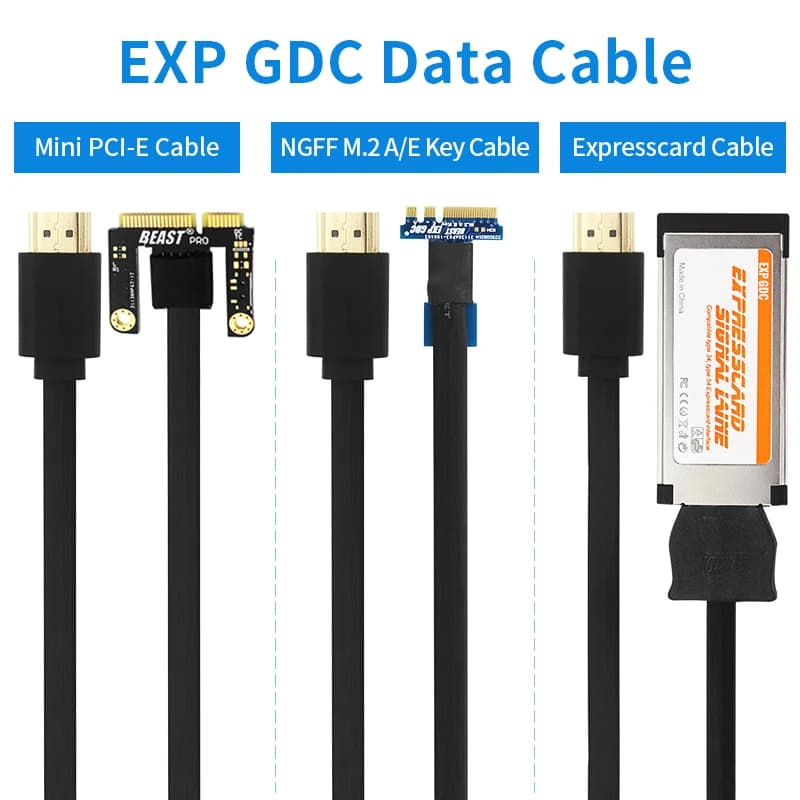 Cavo dati EXP GDC Mini PCI-E Expresscard M.2 Adattatore interfaccia cavo chiave A/E per scheda grafica esterna per laptop EXP GDC Dock