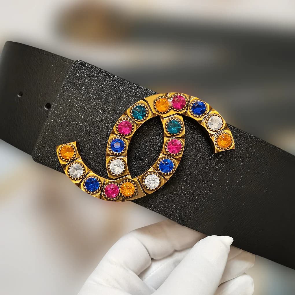 Cintura Vintage Femminile per Gonne a Vita Alta, Look Delicato e Lussuoso per Feste Serali