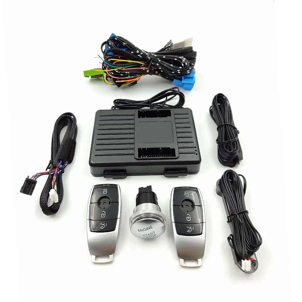Per ML GL W166 A W176 B W246 CLA X156 Aggiungi Push Start Stop Motore Avviamento remoto Sistema di accesso senza chiave Nuova chiave Accessori auto