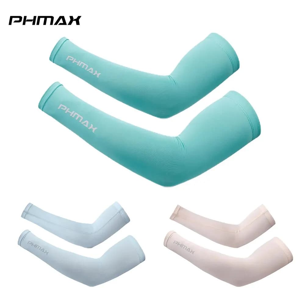 PHMAX Cycling Sleeves Breathable UV Protection Fitness Basket Gomito Pad Wamrers Racing Wheel Cover