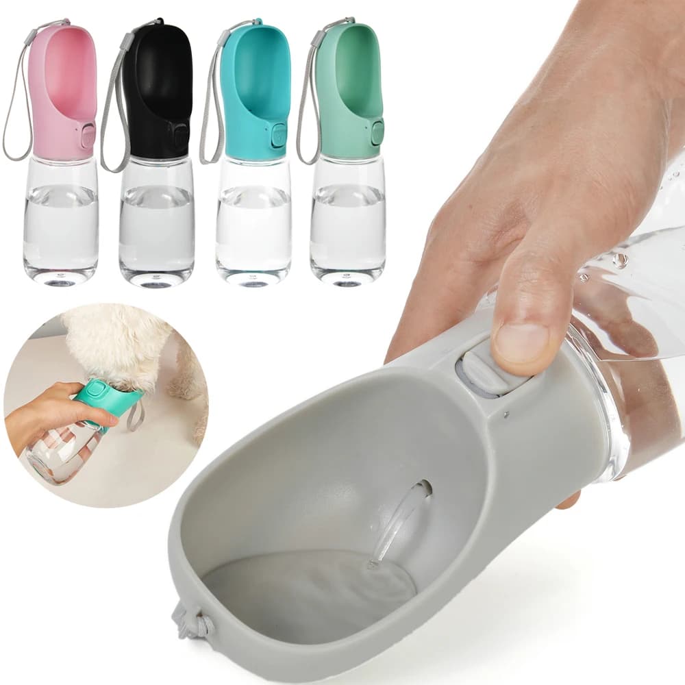 Bottiglia d'acqua per cuccioli per cani di piccola taglia media e grande Gatto da viaggio portatile a tenuta stagna Ciotole per animali domestici Chihuahua Pug Dispenser d'acqua