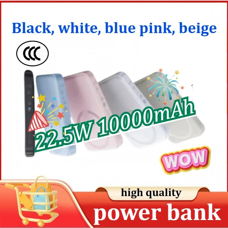 Power Bank Certificato da 22.5W 10000mAh, Batteria Esterna Magnetica Wireless per iPhone 16 15 14 13 12 Pro Max