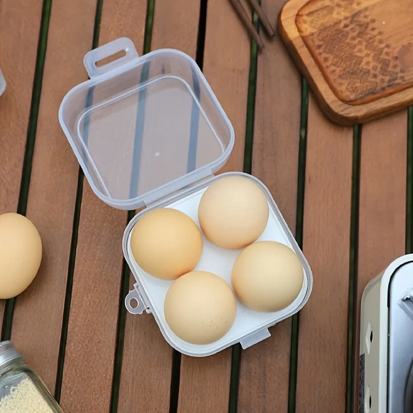 Custodia per uova portatile da cucina 1 pezzo Custodia per uova antiurto Custodia per contenitore Organizzatore da cucina trasparente per picnic da campeggio all'aperto