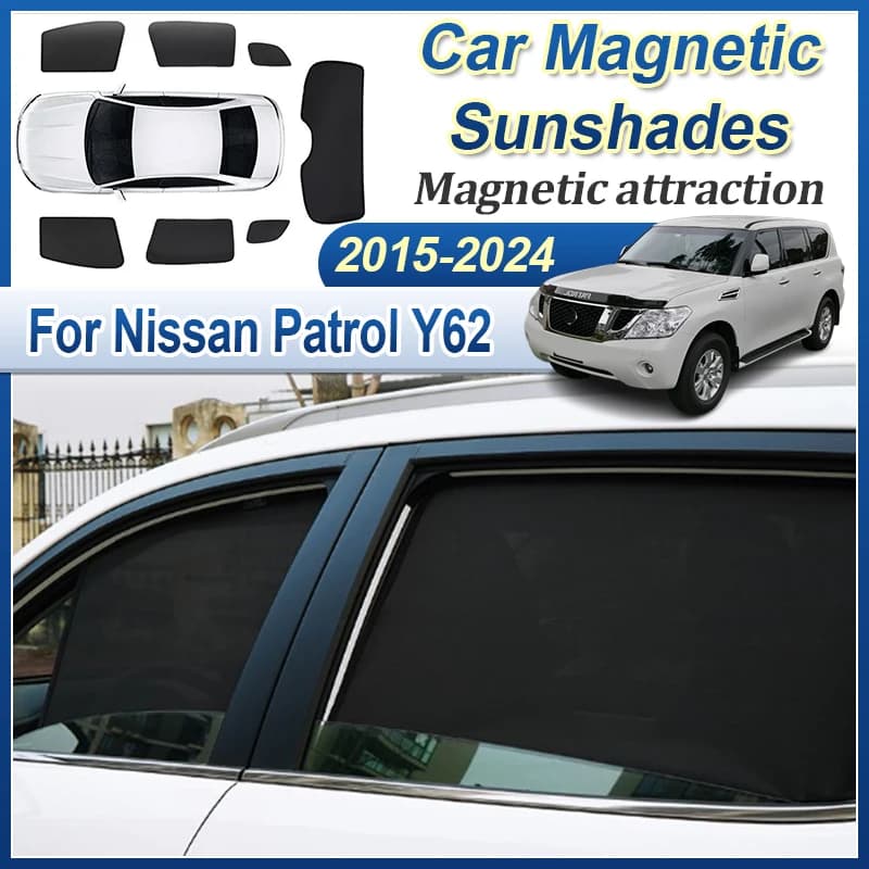 Accessori per Nissan Patrol Y62 2015-2024, Parasole Auto, Protezione Visiera, Copertura Parabrezza, Accessori Auto