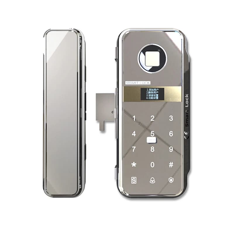 Attendance Smart Door Lock Digital Touch Biometric Fingerprint LCD Screen with Keypad and Memory Card Data Storage Option