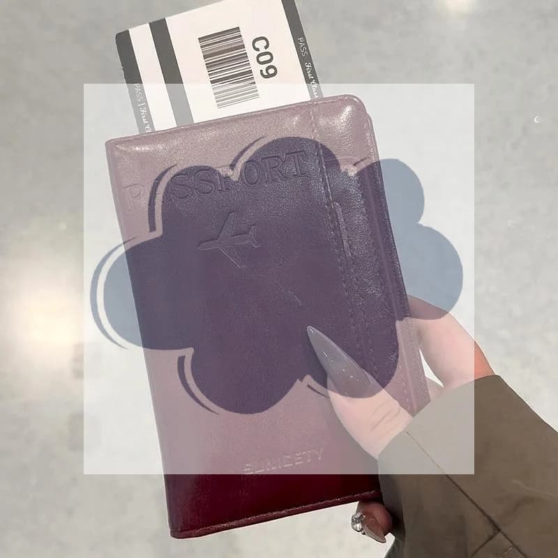 1Pcs Leather Passport Holder Cover Document Case RFID Blocking Travel Wallet Passport Case Passport Wallet For Men Women