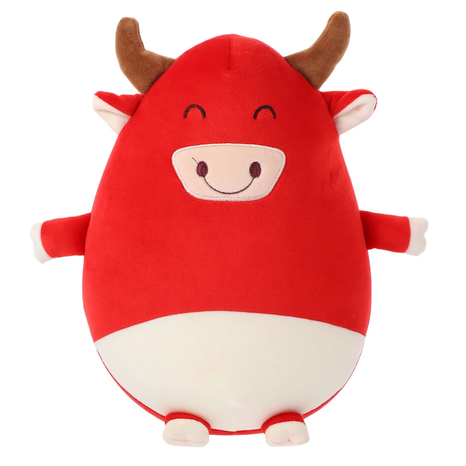 Cuscino a U per il Collo con Motivo Cartone Animato Anno del Bue, Supporto per il Collo, Cuscino da Viaggio con Rivestimento Morbido, Ideale per Casa, Ufficio, Auto