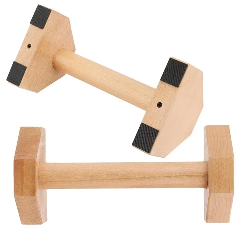 1 pair of handles for solid wood traction supports, handles for parallettes, equipment for exercises for bar for wooden parallettes