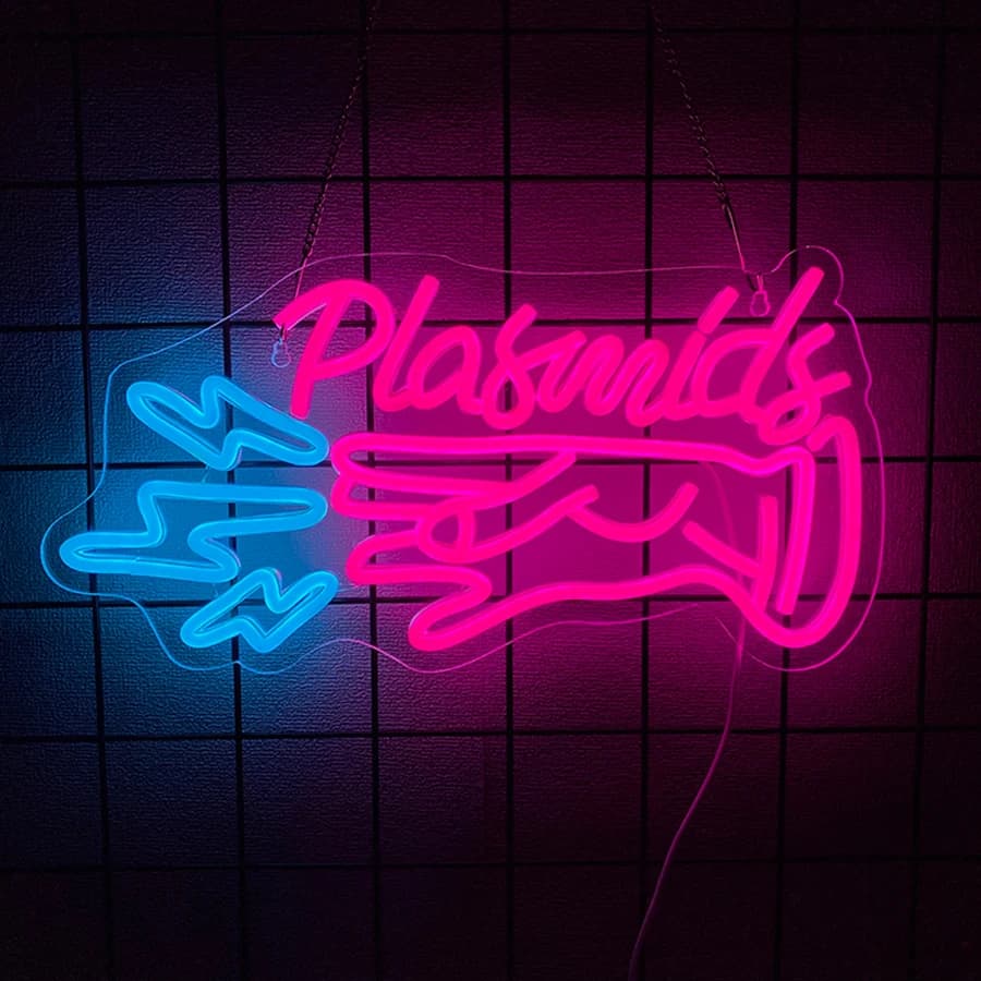 Insegna al neon Plasmids per decorazioni da parete, insegna luminosa per decorazioni da soggiorno, man cave, sala giochi, bar, club, riunioni, regalo per festival