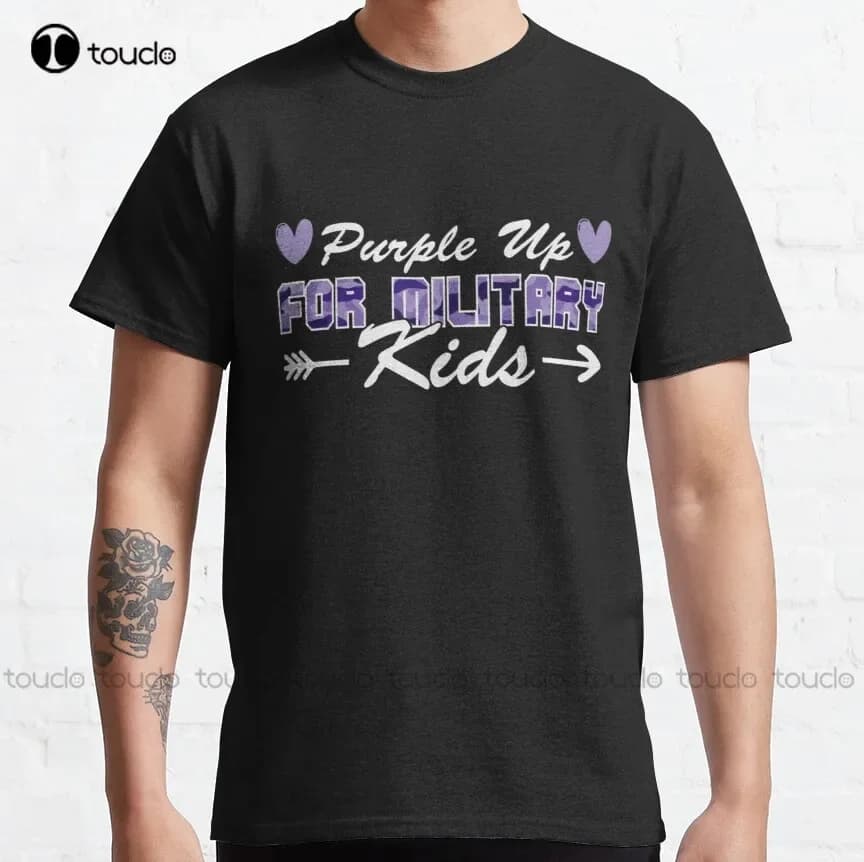 Viola su per bambini militari T-shirt classica Camicie da golf Moda creativa per il tempo libero Divertente T-shirt Harajuku Xs-5XL Tutte le stagioni Nuovo