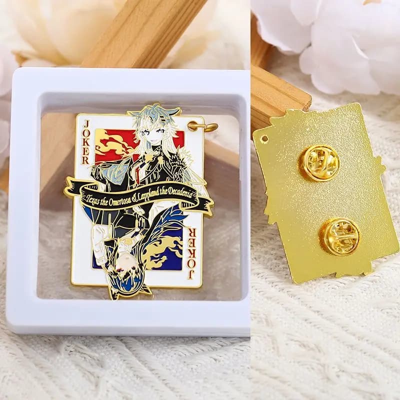 Lappland Theme Metal Badge Arknights Anime Game Cartoon Figure Pin Brooch Accessories Bedge Button Cosplay Xmas Gift