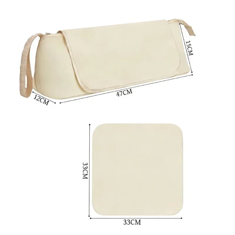 2-in-1 Hair Tools Travel Bag For Flat Irons Straighteners Curling Iron And Haircare Accessories With Interior Pockets