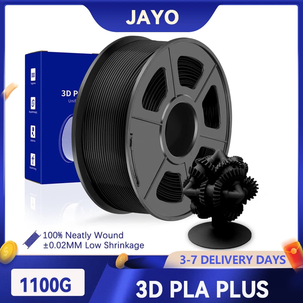 Filamento stampante JAYO 3D PLA PLUS 1,75 mm 1100G 100% senza bolla e non tossico PLA + materiali di stampa 3D per stampante 3D e penna 3D