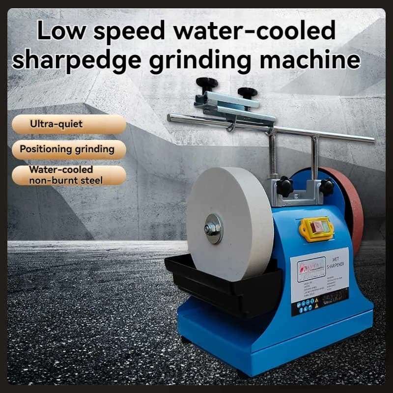 8 Inch Water Cooled Knife Sharpener and Grinding Machine for Home Use Kitchen Knives Double Wheel Table Knive Empressor