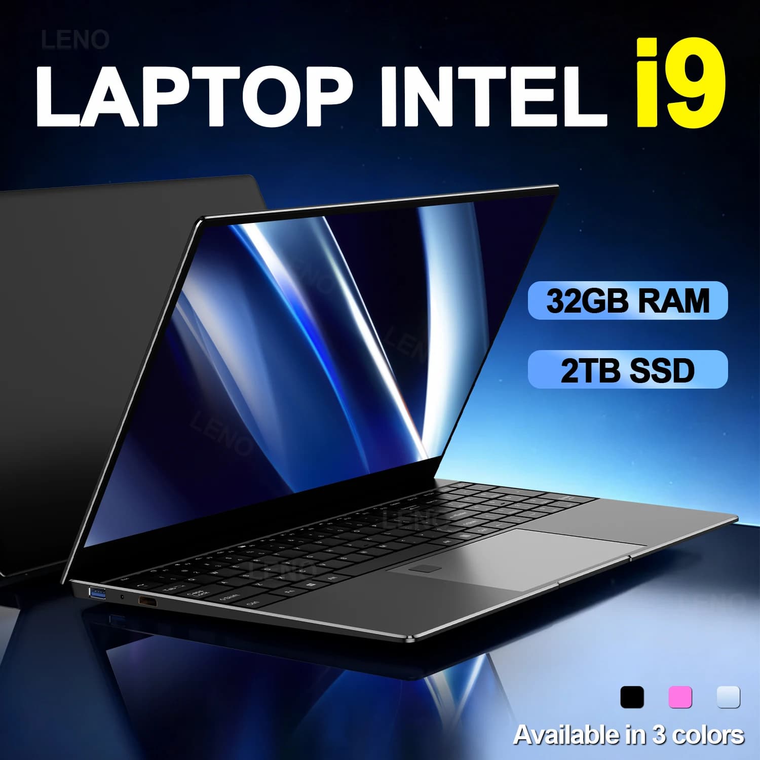 LENO Laptop da 15.6 pollici Windows 11 32GB 2TB Intel Core i9 9900 1920*1080 HD Computer da gioco PC Gamer ufficio Notebook ultra sottile