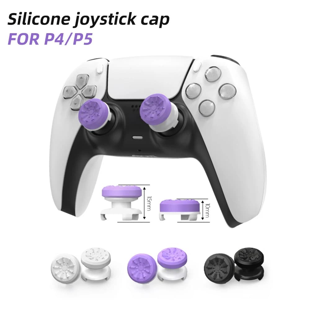 Impugnatura per pollice in silicone da 2 pezzi per P5/p4, per cappucci booster joystick P5, accessori per controller di gioco, coppia di tappi rocker Supporta P4/P5