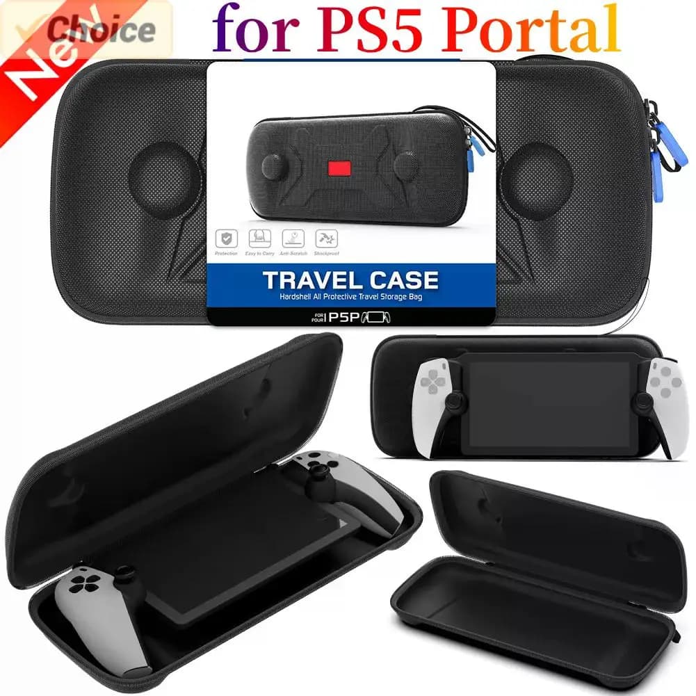 Custodia da trasporto portatile per PS Portal custodia rigida custodia protettiva TemperedFilm accessorio di gioco per Sony PlayStation 5 Portal